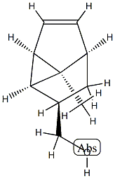 Cyclopropa[cd]pentalene-2-methanol, 1,2,2a,2b,4a,4b-hexahydro-4b-methyl-, Structure