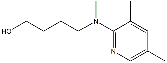 1-Butanol,4-[[(3,5-dimethyl-2-pyridinyl)methyl]amino]-(9CI) Structure