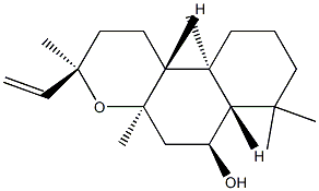 (3R,6aα,10bα)-3α-Ethenyldodecahydro-3,4aβ,7,7,10aβ-pentamethyl-1H-naphtho[2,1-b]pyran-6α-ol 구조식 이미지