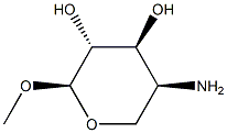 alpha-L-Arabinopyranoside,methyl4-amino-4-deoxy-(9CI) Structure