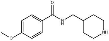 4-methoxy-N-(piperidin-4-ylmethyl)benzamide Structure