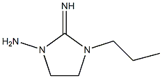1-이미다졸리딘아민,2-이미노-3-프로필-(9CI) 구조식 이미지