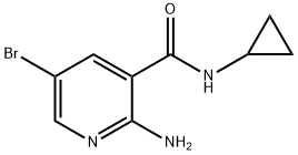 3-피리딘카르복스아미드,2-아미노-5-브로모-N-시클로프로필-(9CI) 구조식 이미지