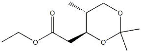 D-에리트로-펜티톨,2,4-디데옥시-4-메틸-3,5-O-(1-메틸에틸리덴)-,아세테이트(9Cl) 구조식 이미지