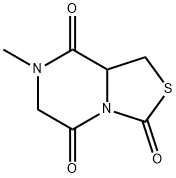 3H-Thiazolo[3,4-a]pyrazine-3,5,8-trione,tetrahydro-7-methyl-(9CI) Structure