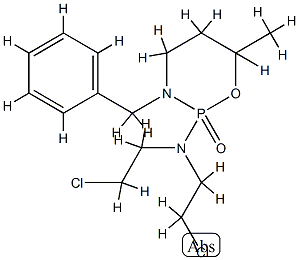 3-benzyl-N,N-bis(2-chloroethyl)-6-methyl-2-oxo-1-oxa-3-aza-2$l^{5}-pho sphacyclohexan-2-amine 구조식 이미지