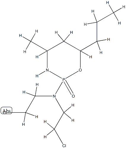 N,N-bis(2-chloroethyl)-4-methyl-2-oxo-6-propyl-1-oxa-3-aza-2$l^{5}-pho sphacyclohexan-2-amine Structure