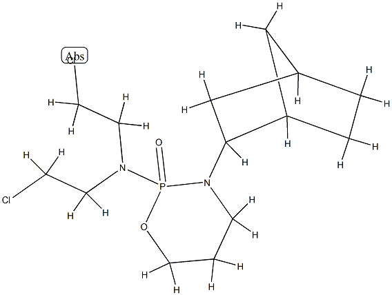 N,N-bis(2-chloroethyl)-3-norbornan-2-yl-2-oxo-1-oxa-3-aza-2$l^{5}-phos phacyclohexan-2-amine Structure