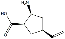 시클로펜탄카르복실산,2-아미노-4-에테닐-,(1R,2S,4S)-rel-(9CI) 구조식 이미지