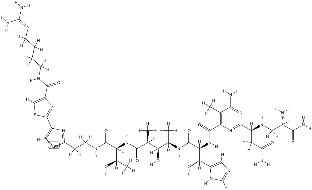 데글리코블레오마이신 구조식 이미지