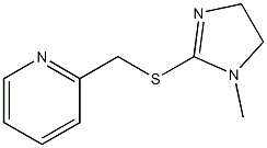 Pyridine,2-[[(4,5-dihydro-1-methyl-1H-imidazol-2-yl)thio]methyl]-(9CI) 구조식 이미지