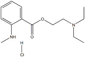 N,N-diethylaminoethyl(2-N-methyl)benzoate Structure