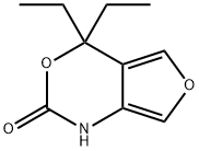 4H-Furo[3,4-d][1,3]oxazin-2(1H)-one,4,4-diethyl-(9CI) 구조식 이미지