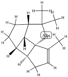 1-Oxacyclopenta[1,4]cyclobuta[1,2,3-cd]pentalene,2,2a,3,4,4a,4b,5,7b-octahydro-2,2,7-trimethyl-,(2aS,4aS,4bS,7aR,7bR)-(9CI) 구조식 이미지