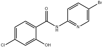 N-(5-bromopyridin-2-yl)-4-chloro-2-hydroxybenzamide 구조식 이미지