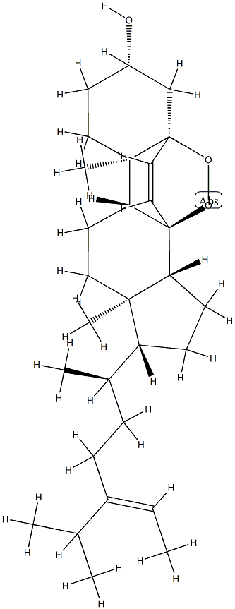 5α,8α-Epidioxy-24-ethylidene-5α-cholest-6-en-3β-ol Structure