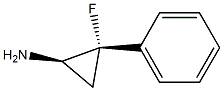 Cyclopropanamine, 2-fluoro-2-phenyl-, (1R,2S)-rel- (9CI) Structure