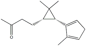 2-Butanone,4-[(1S,3R)-2,2-dimethyl-3-(5-methyl-1,4-cyclopentadien-1-yl)cyclopropyl]-(9CI) Structure