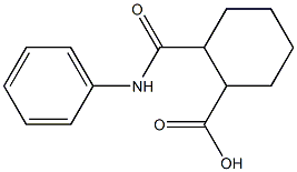 2-(anilinocarbonyl)cyclohexanecarboxylic acid Structure