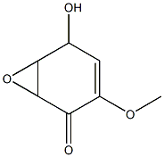 (1α,6α)-3-Methoxy-5α-hydroxy-7-oxabicyclo[4.1.0]hepta-3-ene-2-one 구조식 이미지