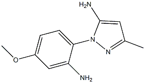 1H-Pyrazol-5-amine,1-(2-amino-4-methoxyphenyl)-3-methyl-(9CI) 구조식 이미지