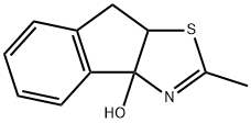 3aH-Indeno[1,2-d]thiazol-3a-ol,8,8a-dihydro-2-methyl-(9CI) Structure