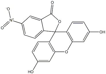 5(6)-니트로플루오레세인 구조식 이미지