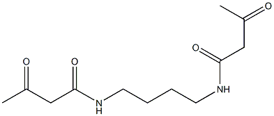 utanamide, N,N'-1,4-butanediylbis[3-oxo- Structure