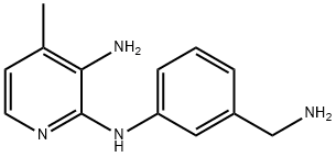 2,3-Pyridinediamine,N2-[3-(aminomethyl)phenyl]-4-methyl-(9CI) 구조식 이미지