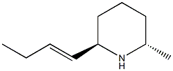 Piperidine, 2-(1-butenyl)-6-methyl-, (2R,6S)-rel- (9CI) Structure