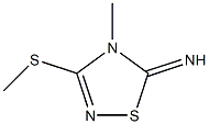 1,2,4-Thiadiazol-5(4H)-imine,4-methyl-3-(methylthio)-(9CI) Structure