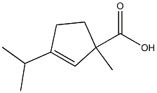 2-Cyclopentene-1-carboxylicacid,3-isopropyl-1-methyl-(5CI) 구조식 이미지