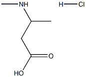 butanoic acid, 3-(methylamino)- Structure