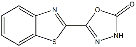 1,3,4-Oxadiazol-2(3H)-one,5-(2-benzothiazolyl)-(9CI) 구조식 이미지