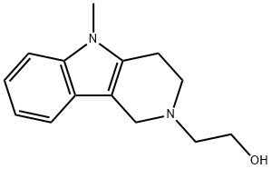 2H-Pyrido[4,3-b]indole-2-ethanol,1,3,4,5-tetrahydro-5-methyl-(9CI) Structure