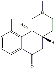 Benz[h]isoquinolin-6(2H)-one, 1,3,4,4a,5,10b-hexahydro-2,10-dimethyl-, (4aR,10bS)-rel- (9CI) 구조식 이미지