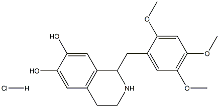 1-(2',4',5-trimethoxybenzyl)-6,7-dihydroxy-1,2,3,4-tetrahydroisoquinoline Structure