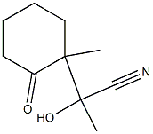 Cyclohexaneacetonitrile,  -alpha--hydroxy--alpha-,1-dimethyl-2-oxo- Structure