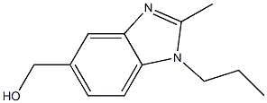 1H-Benzimidazole-5-methanol,2-methyl-1-propyl-(9CI) Structure