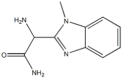 1H-벤즈이미다졸-2-아세트아미드,알파-아미노-1-메틸-(9CI) 구조식 이미지