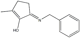 1-Cyclopenten-1-ol,2-methyl-5-[(phenylmethyl)imino]-(9CI) 구조식 이미지