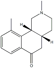 Benz[h]isoquinolin-6(2H)-one, 1,3,4,4a,5,10b-hexahydro-2,10-dimethyl-, (4aR,10bR)-rel- (9CI) 구조식 이미지