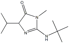 4H-Imidazol-4-one,2-[(1,1-dimethylethyl)amino]-3,5-dihydro-3-methyl-5-(1-methylethyl)-(9CI) 구조식 이미지