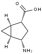 비시클로[3.1.0]헥산-2-카르복실산,4-아미노-,(1R,2R,4S,5S)-rel-(9CI) 구조식 이미지