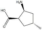 시클로펜탄카르복실산,2-아미노-4-메틸-,(1R,2S,4R)-rel-(9CI) 구조식 이미지