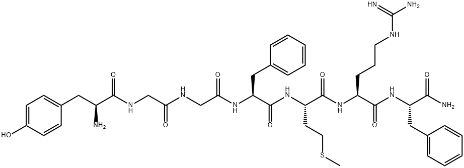 enkephalin-Met, Arg(6)-PheNH2(7)- Structure