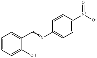 2-{[(4-nitrophenyl)imino]methyl}phenol Structure