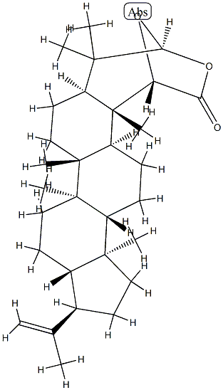 (21R)-3α-Hydroxy-2-oxa-A'-neogammacer-22(29)-ene-1α-carboxylic acid 1,3-lactone Structure