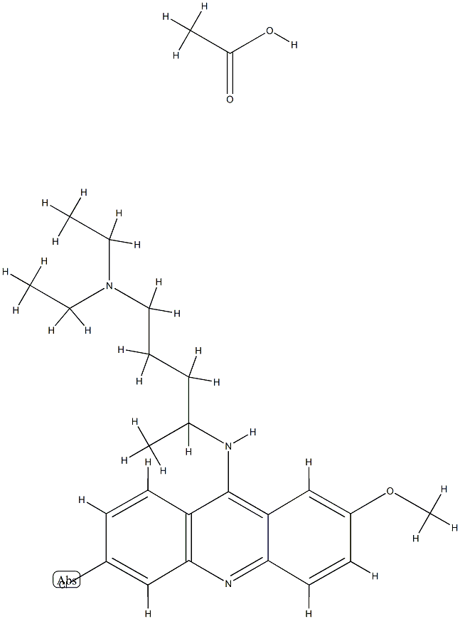 Quinacrine acetate Structure