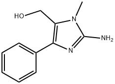 1H-Imidazole-5-methanol,2-amino-1-methyl-4-phenyl-(9CI) 구조식 이미지